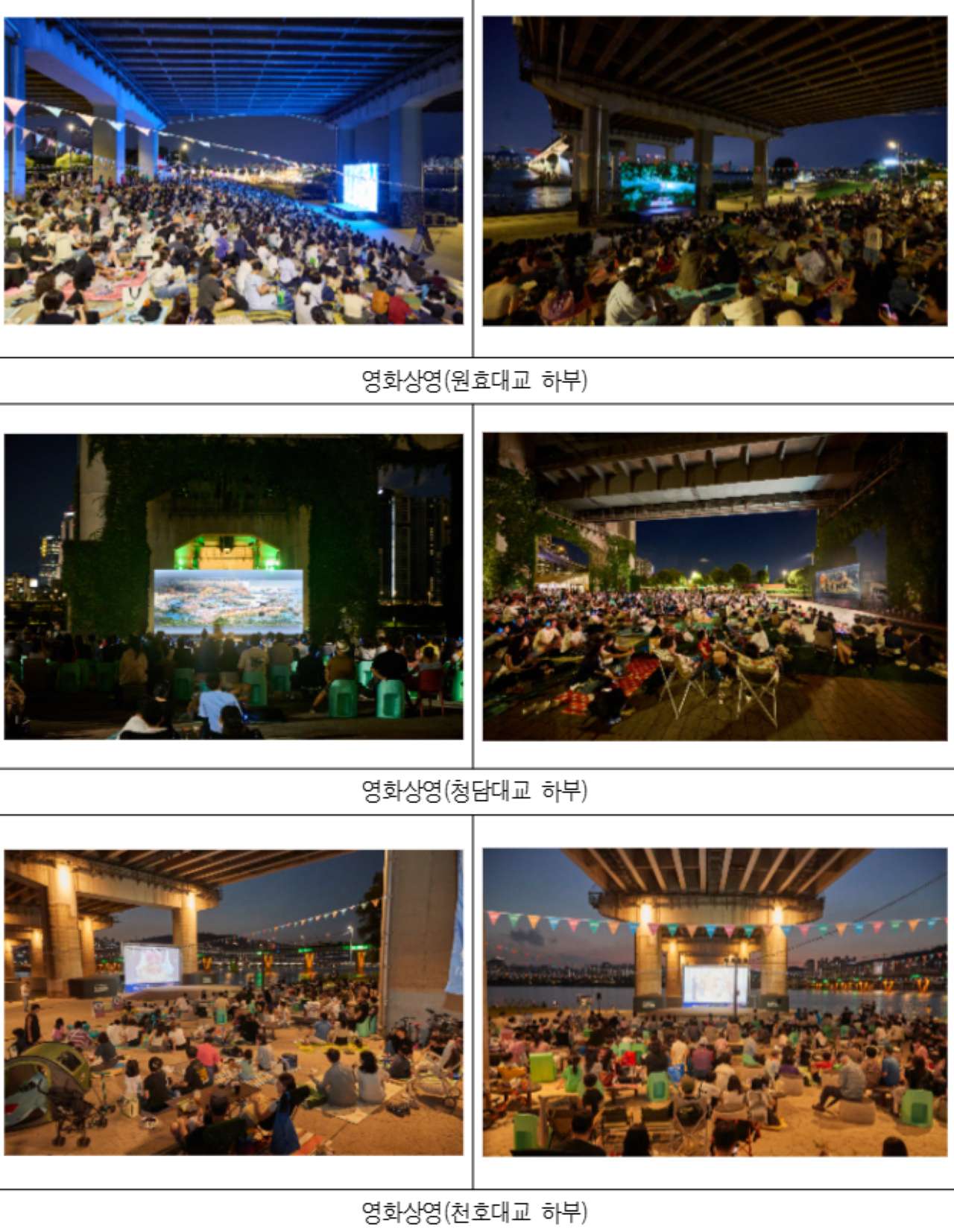 2026 한강 다리밑 영화관 개최 / 사진=서울문화포털