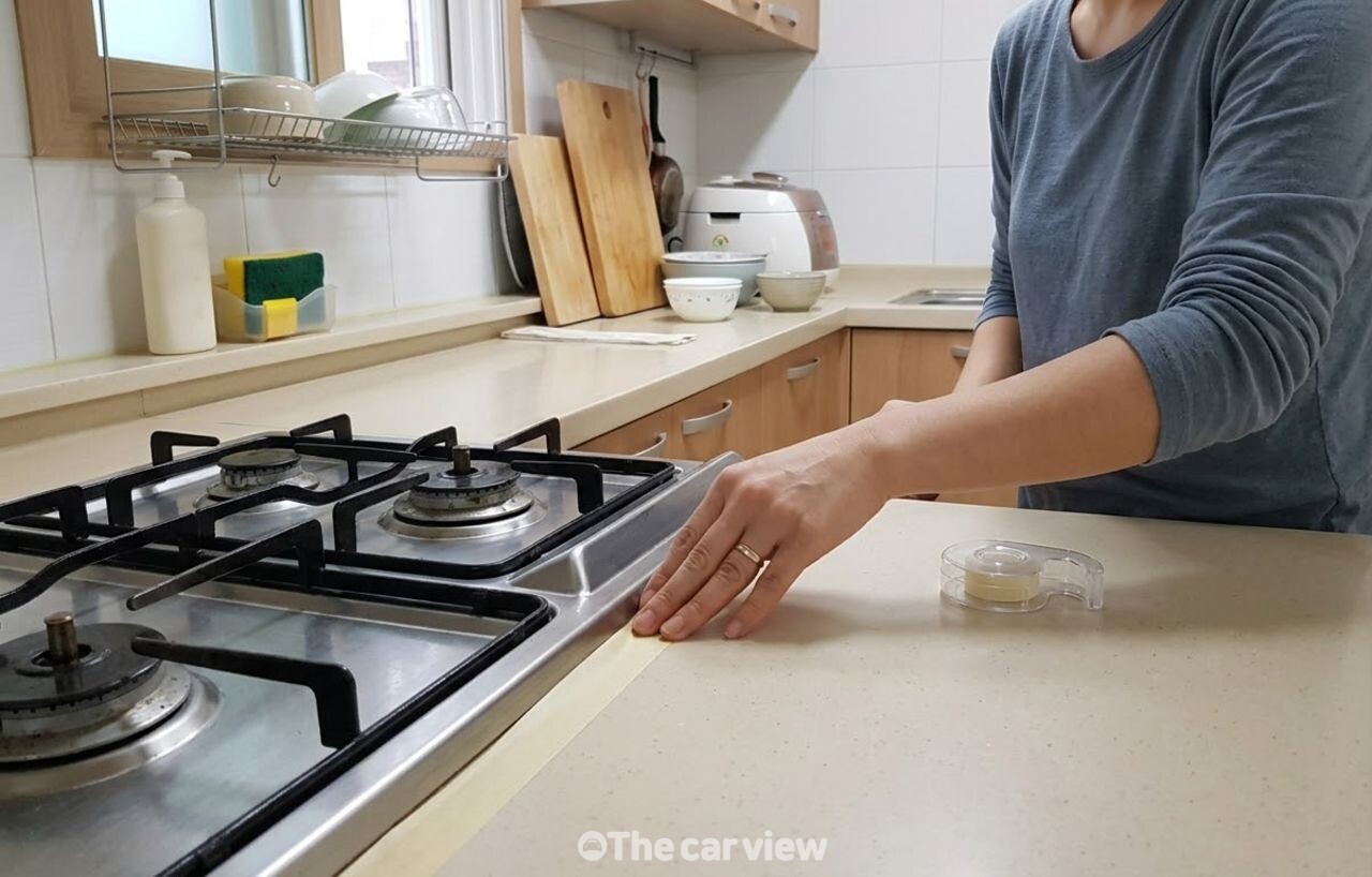가스레인지 틈새 청소 / 기사 이해를 돕기 위한 AI 이미지
