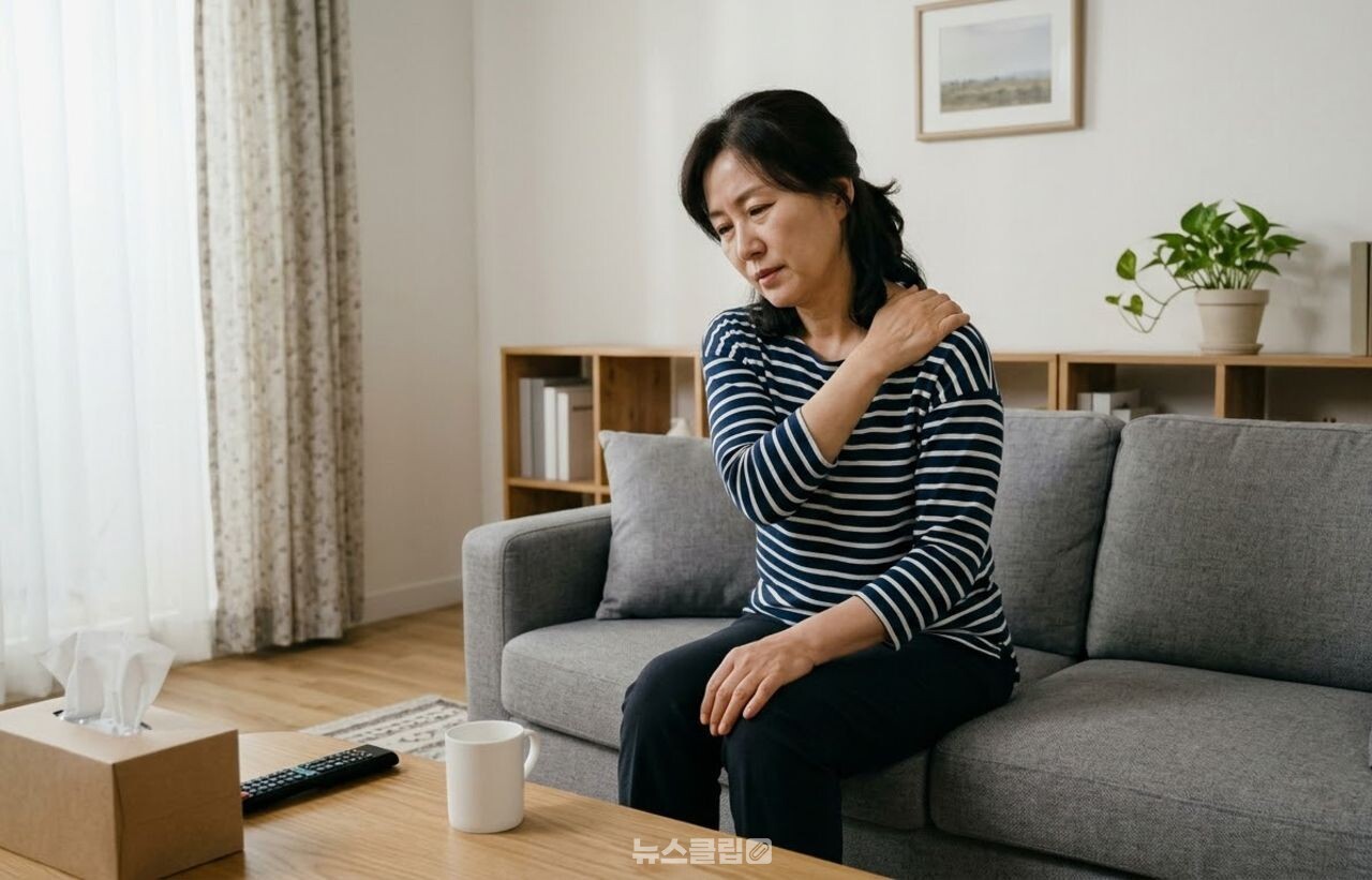 어깨통증 / 기사 이해를 돕기 위한 AI 이미지