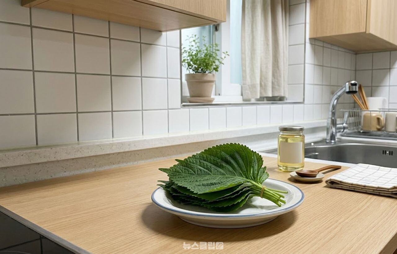 깻잎 고르는 방법 / 기사 이해를 돕기 위한 AI 이미지