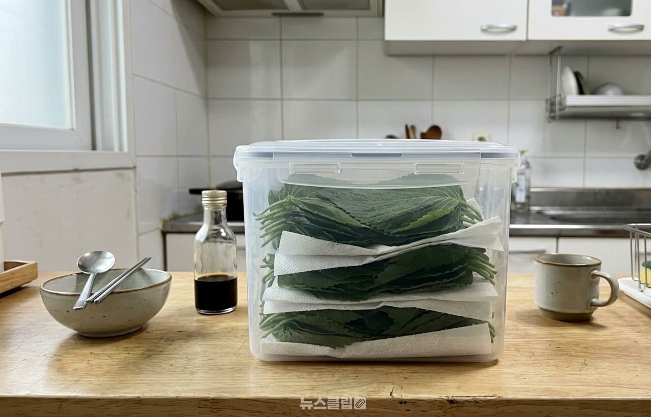 깻잎 고르는 방법 / 기사 이해를 돕기 위한 AI 이미지