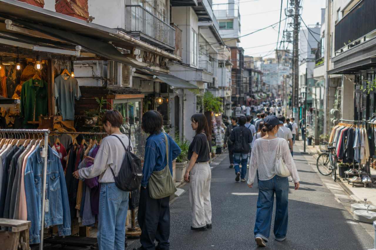 시모키타자와 거리 / AI활용 이미지