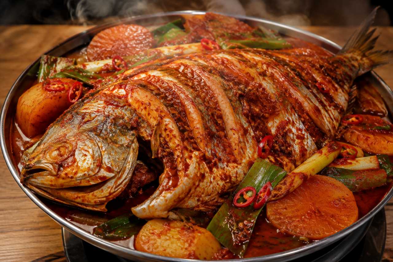 화사 단골 메뉴 덕자찜 / 이해를 돕기 위한 이미지