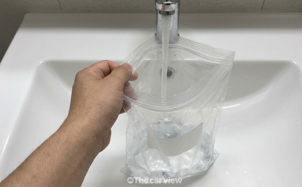지퍼백 하수구 차단 / 기사 이해를 돕기 위한 AI 이미지