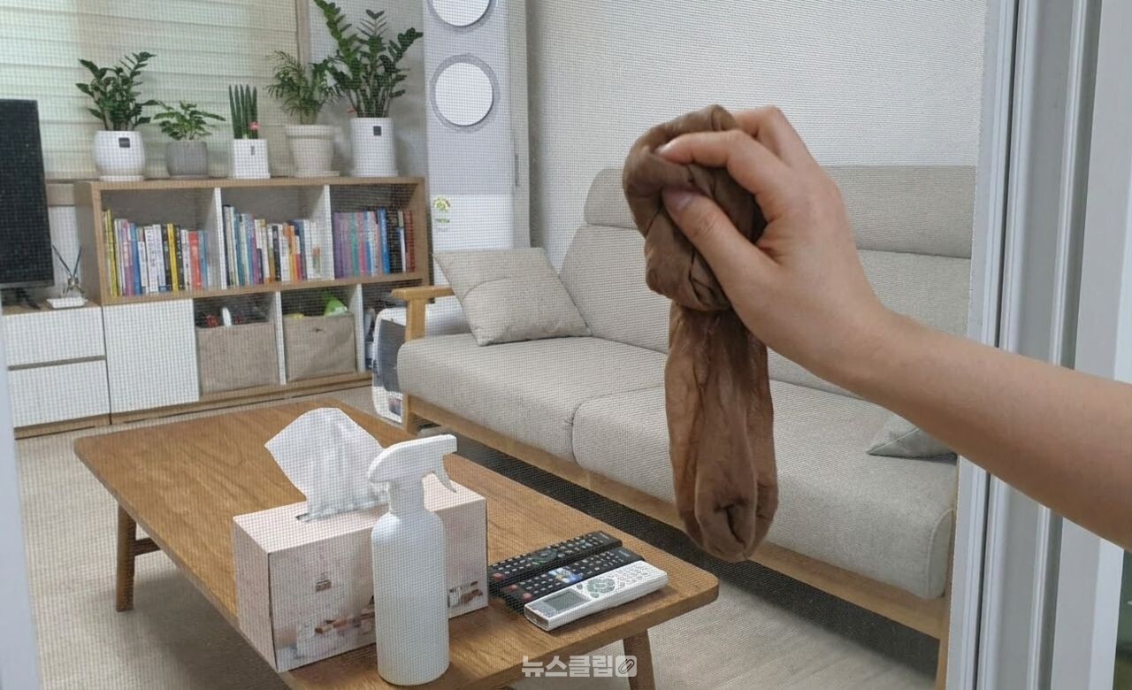 구멍난 스타킹 청소 / 기사 이해를 돕기 위한 AI 이미지