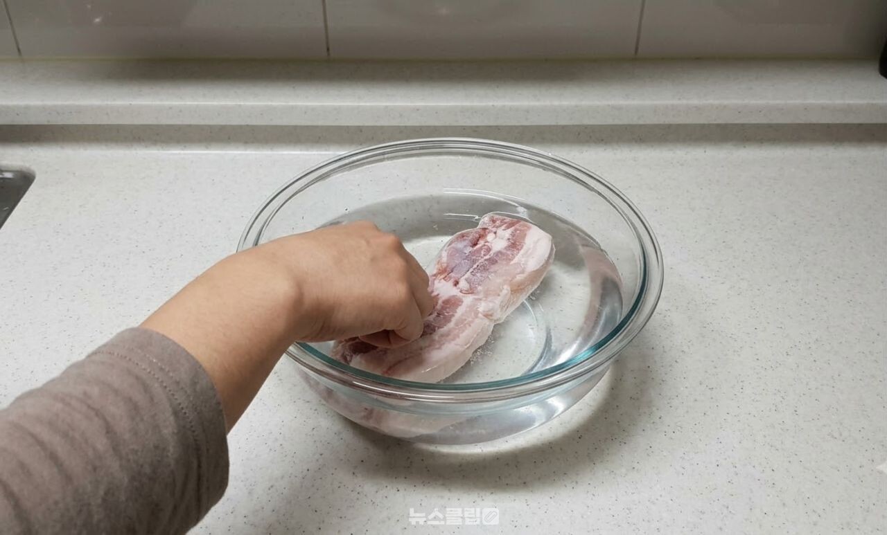 냉동 고기 해동 / 기사 이해를 돕기 위한 AI 이미지