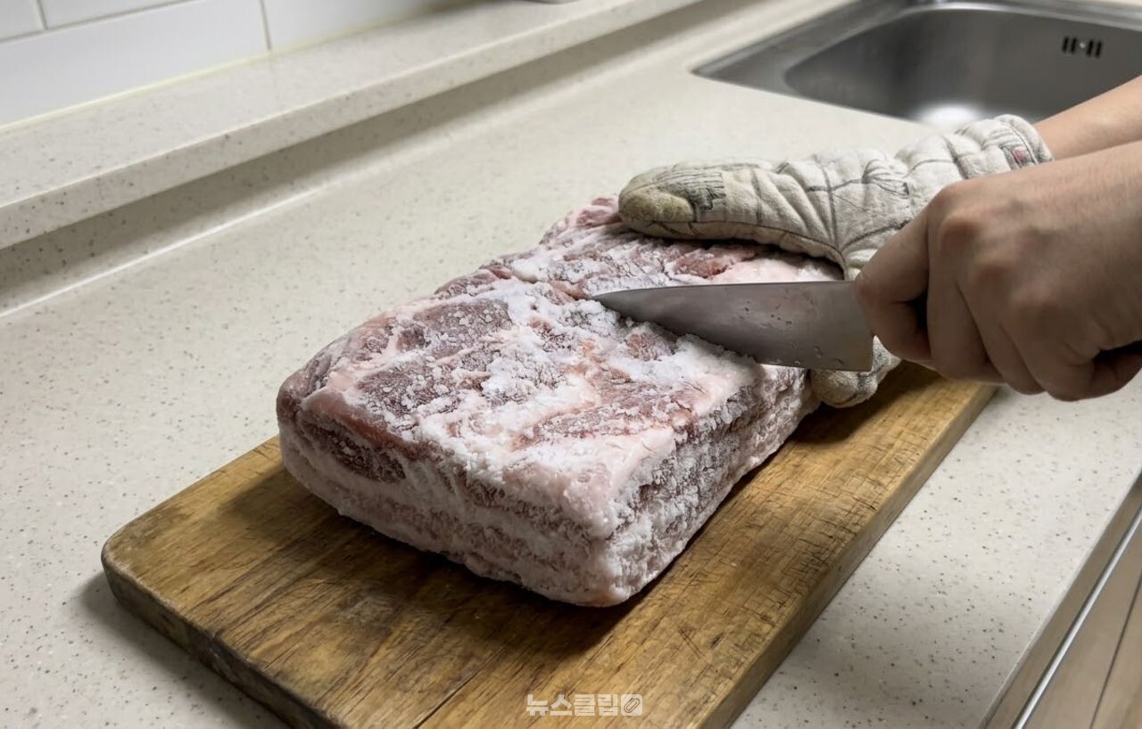 냉동 고기 해동 / 기사 이해를 돕기 위한 AI 이미지