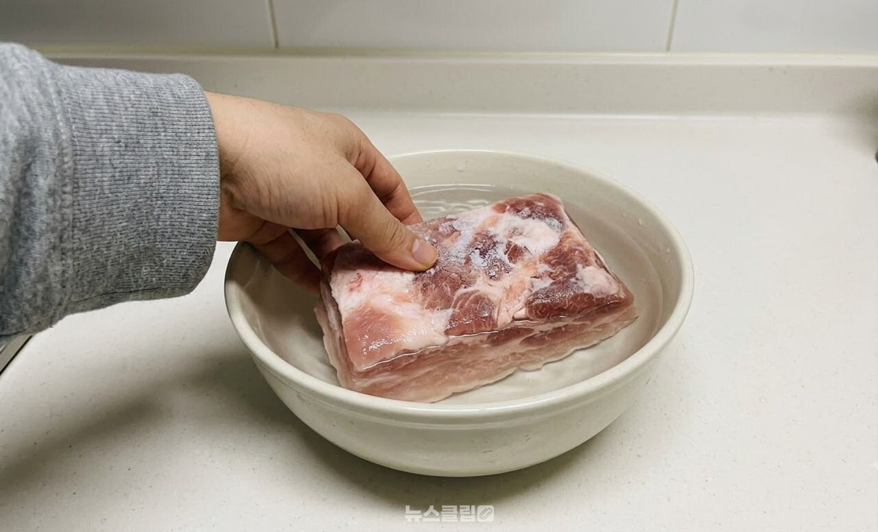 냉동 고기 해동 / 기사 이해를 돕기 위한 AI 이미지