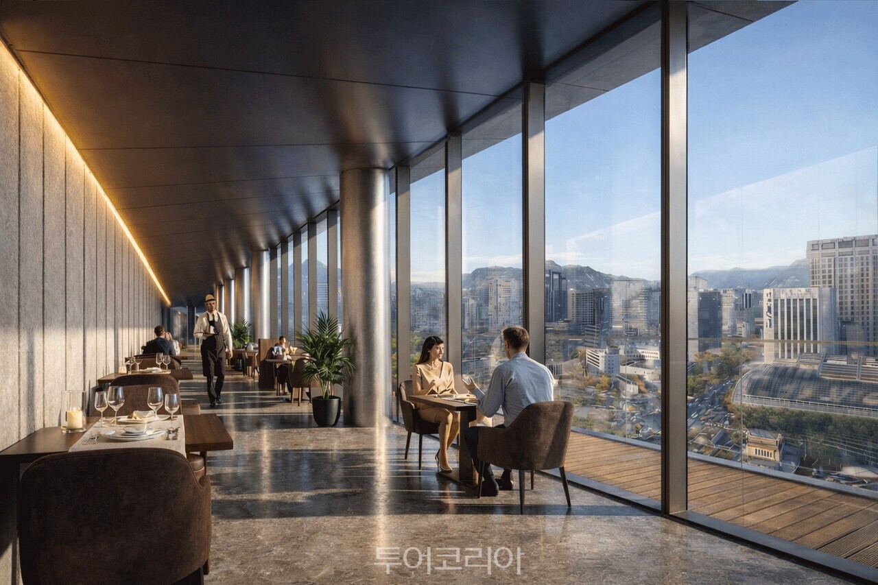더 플라자 루프탑카페 조감도  /사진-한화호텔앤드리조트