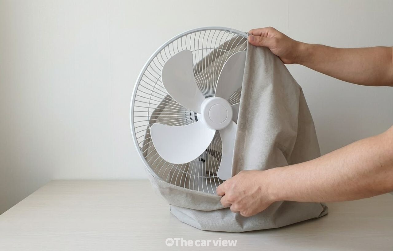 선풍기 먼지 방지 보관법 / 기사 이해를 돕기 위한 AI 이미지