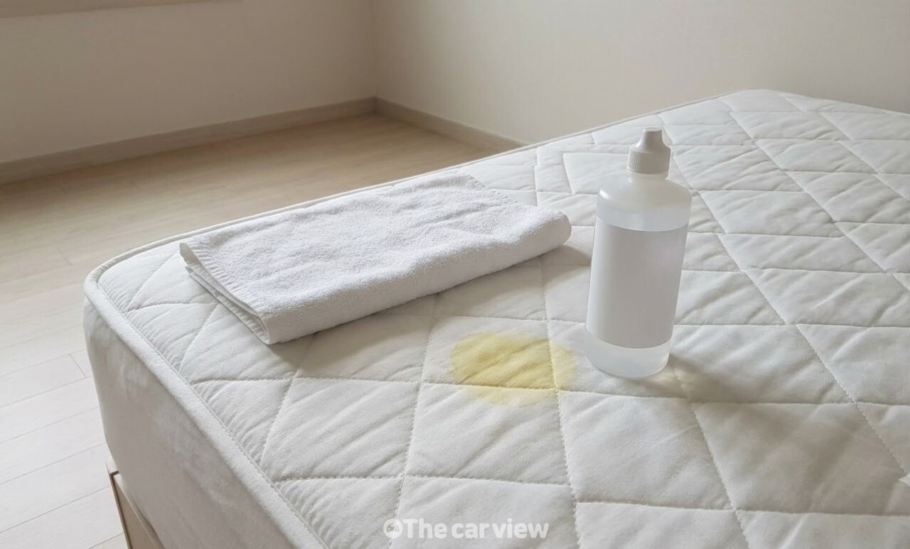 침대 매트리스 땀 얼룩 제거 / 기사 이해를 돕기 위한 AI 이미지