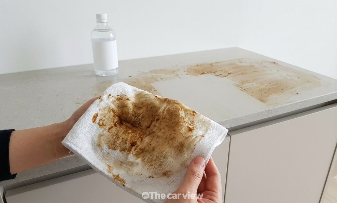 주방 상부장 기름때 청소 / 기사 이해를 돕기 위한 AI 이미지