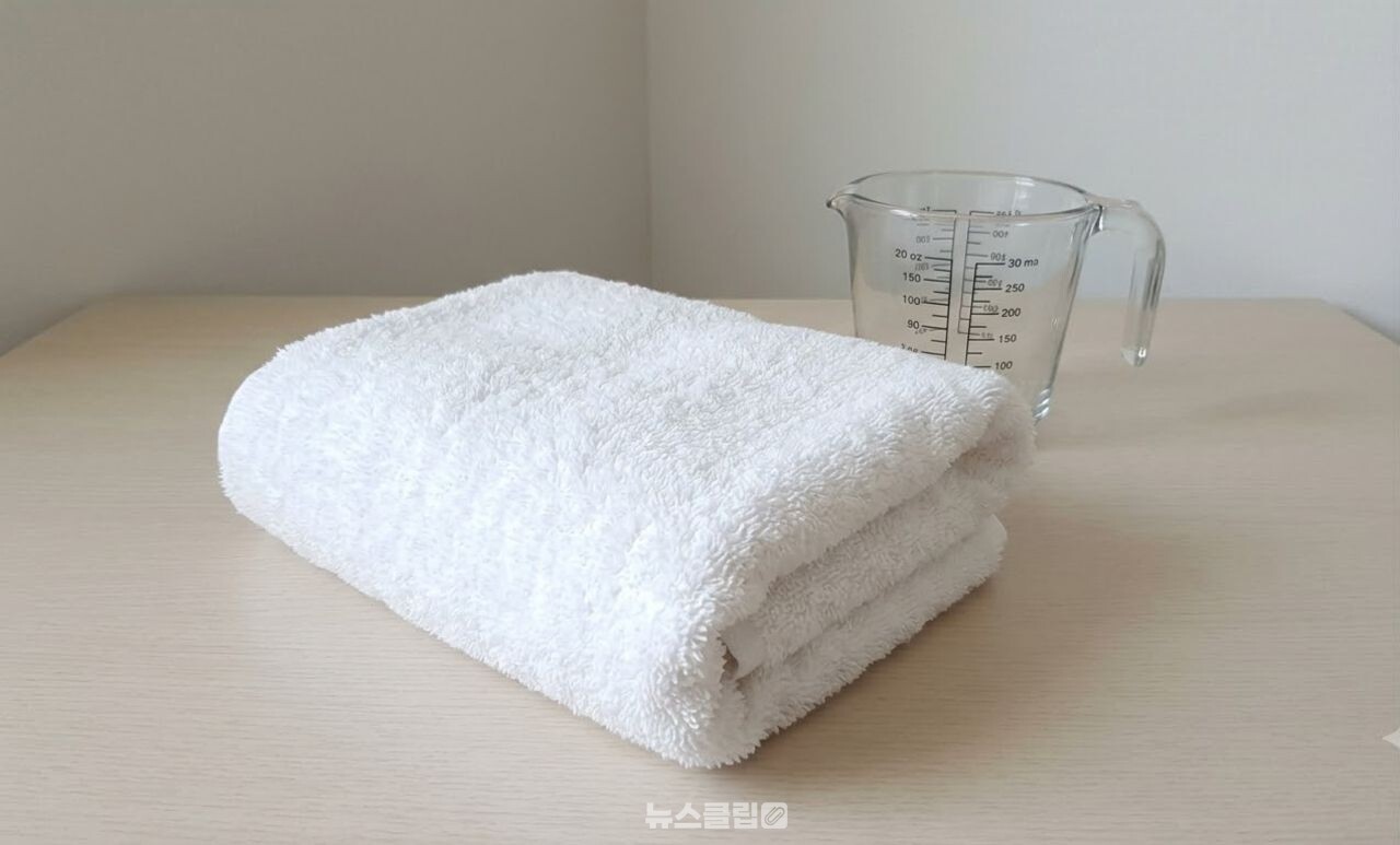 뻣뻣한 수건 빨래 / 기사 이해를 돕기 위한 AI 이미지