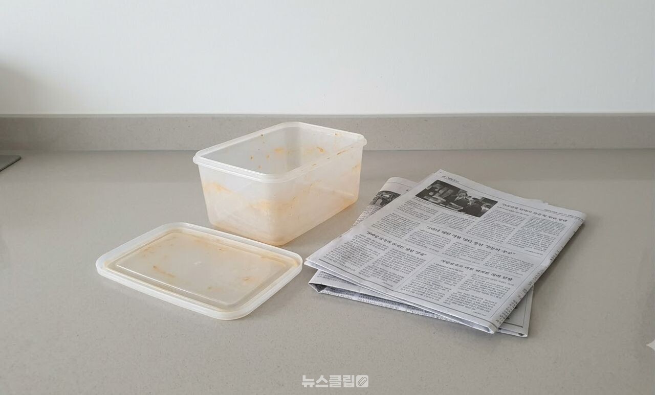 반찬통 신문지 냄새 제거 / 기사 이해를 돕기 위한 AI 이미지