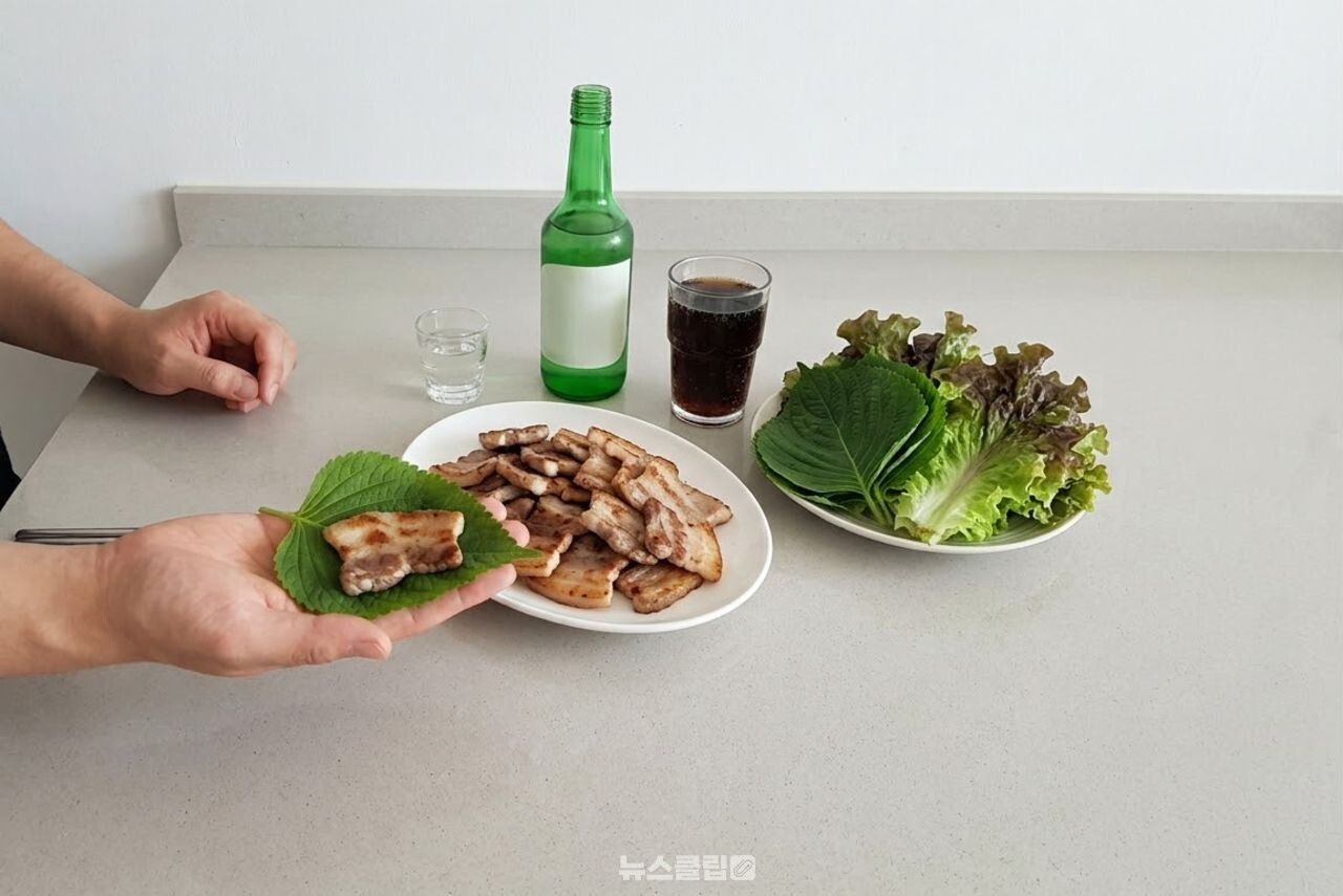 삼겹살 음식 궁합 / 기사 이해를 돕기 위한 AI 이미지