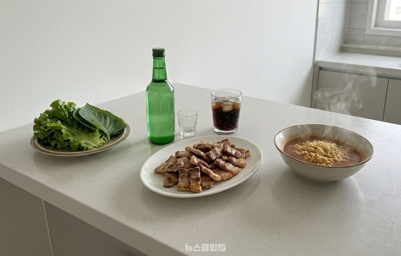 삼겹살 음식 궁합 / 기사 이해를 돕기 위한 AI 이미지