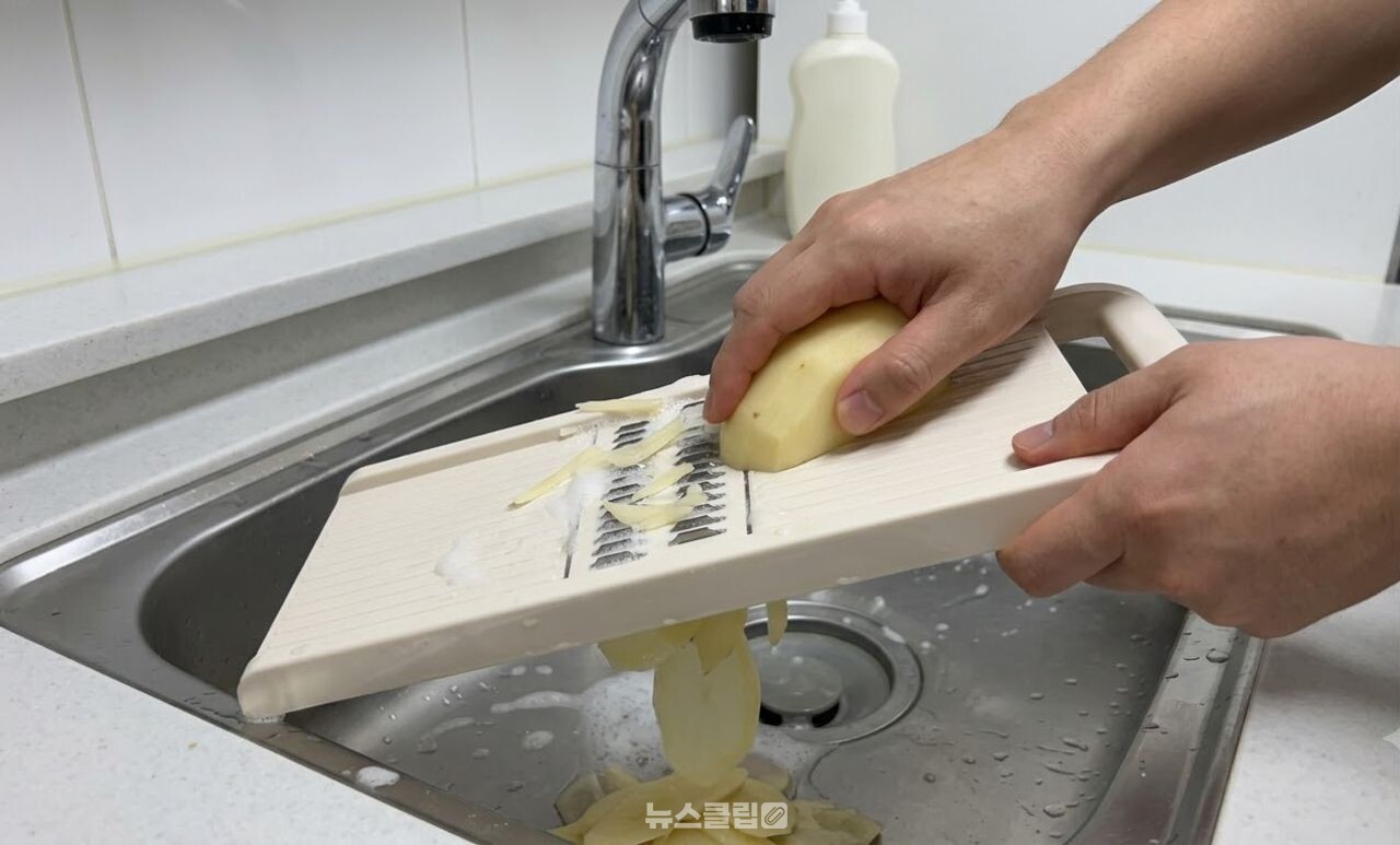 채칼 설거지 / 기사 이해를 돕기 위한 AI 이미지