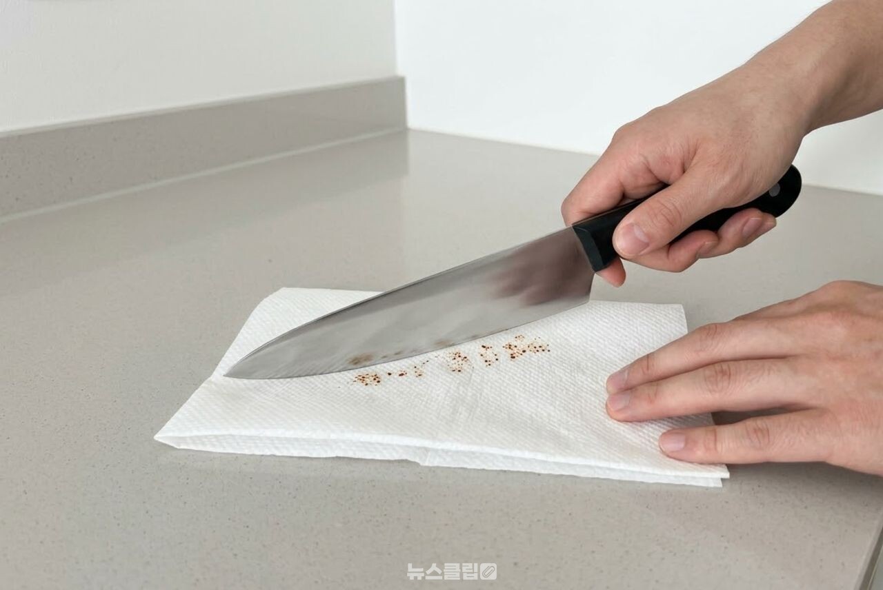 양파로 식칼 녹 제거 / 기사 이해를 돕기 위한 AI 이미지