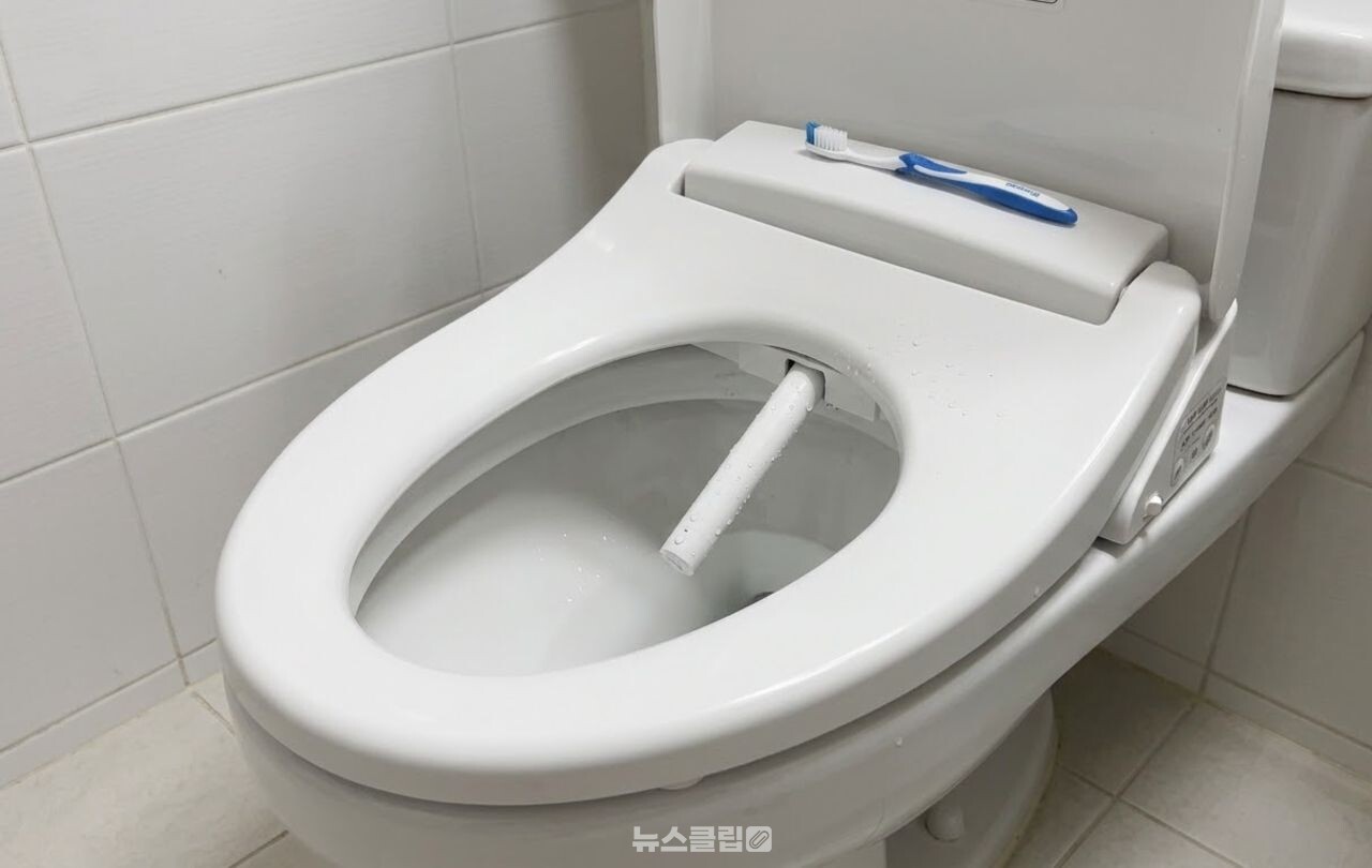 비데 노즐 청소 / 기사 이해를 돕기 위한 AI 이미지