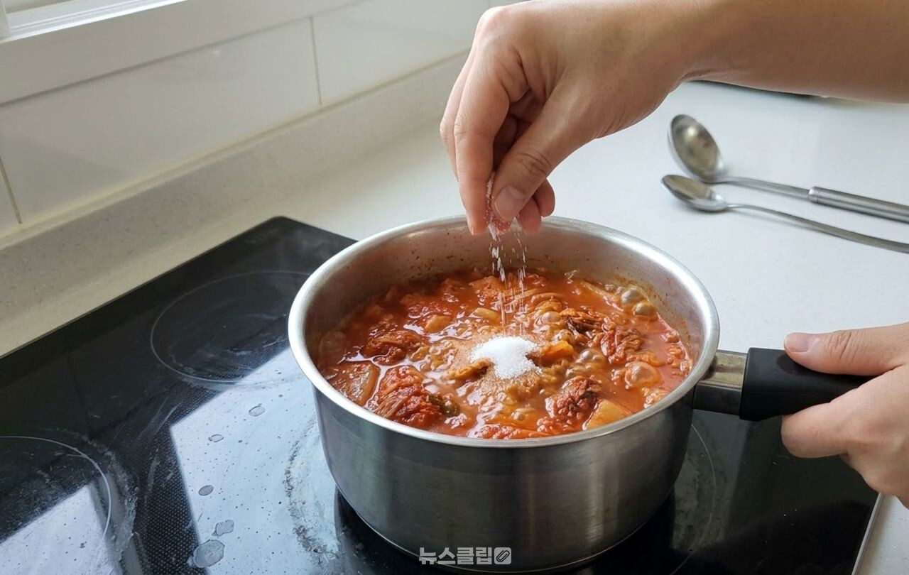 김치찌개에 설탕 넣기 / 기사 이해를 돕기 위한 AI 이미지