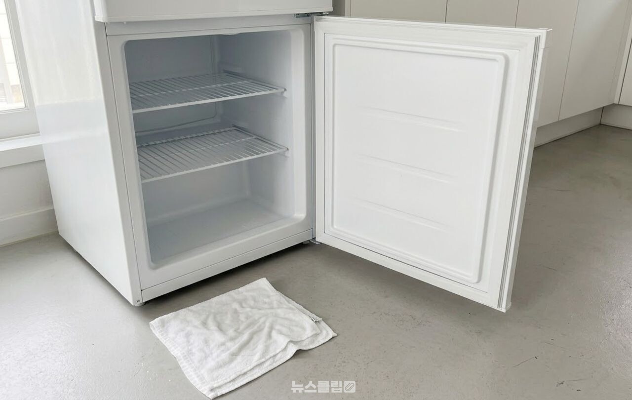 냉동실 성에 제거 / 기사 이해를 돕기 위한 AI 이미지