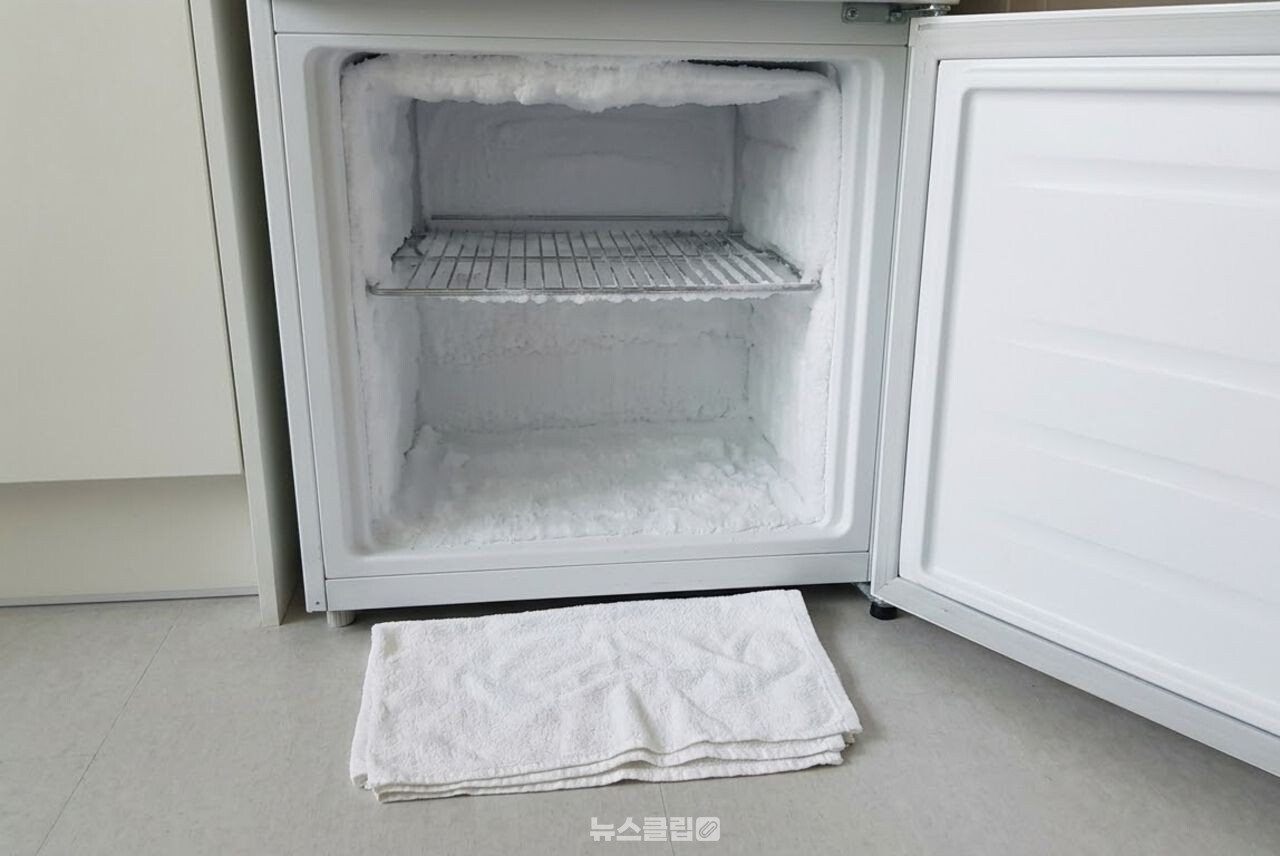 냉동실 성에 제거 / 기사 이해를 돕기 위한 AI 이미지