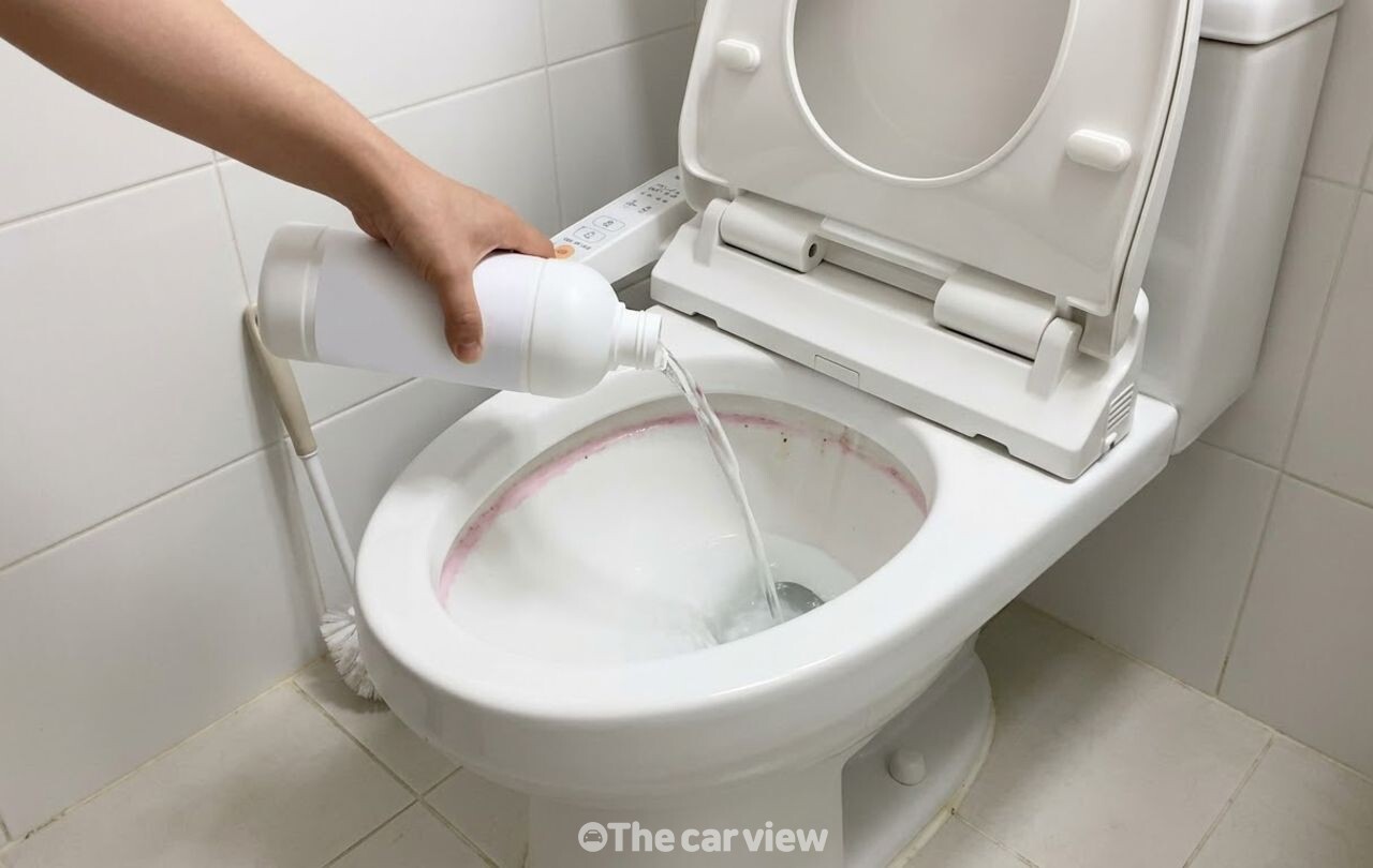 변기 분홍 물때 청소 / 기사 이해를 돕기 위한 AI 이미지