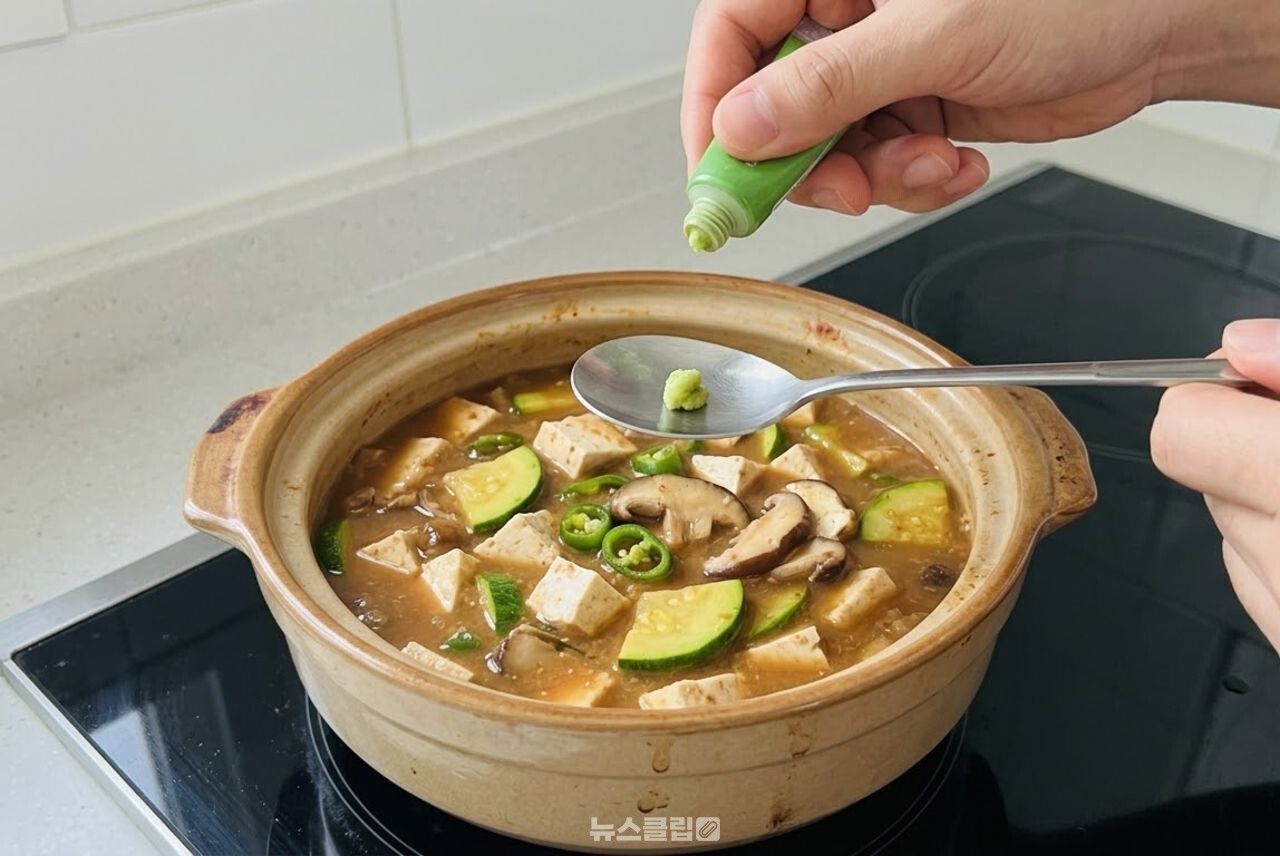 고추냉이 된장찌개 / 기사 이해를 돕기 위한 AI 이미지