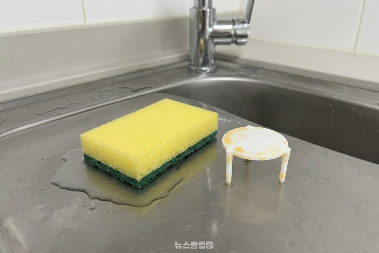 피자 삼발이 수세미 건조대 / 기사 이해를 돕기 위한 AI 이미지