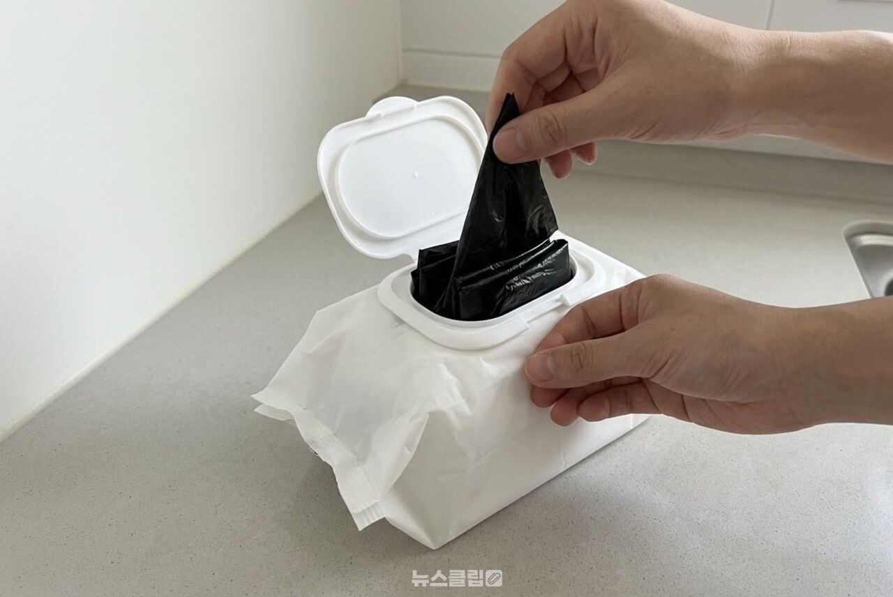 물티슈 비닐봉지 수납함 / 기사 이해를 돕기 위한 AI 이미지
