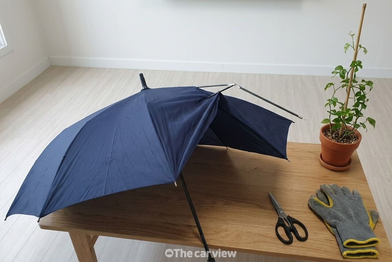 부러진 우산 재활용 / 기사 이해를 돕기 위한 AI 이미지