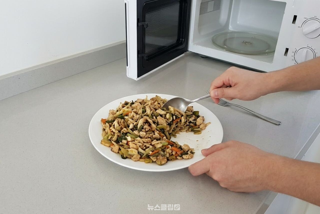 전자레인지 데우기 / 기사 이해를 돕기 위한 AI 이미지