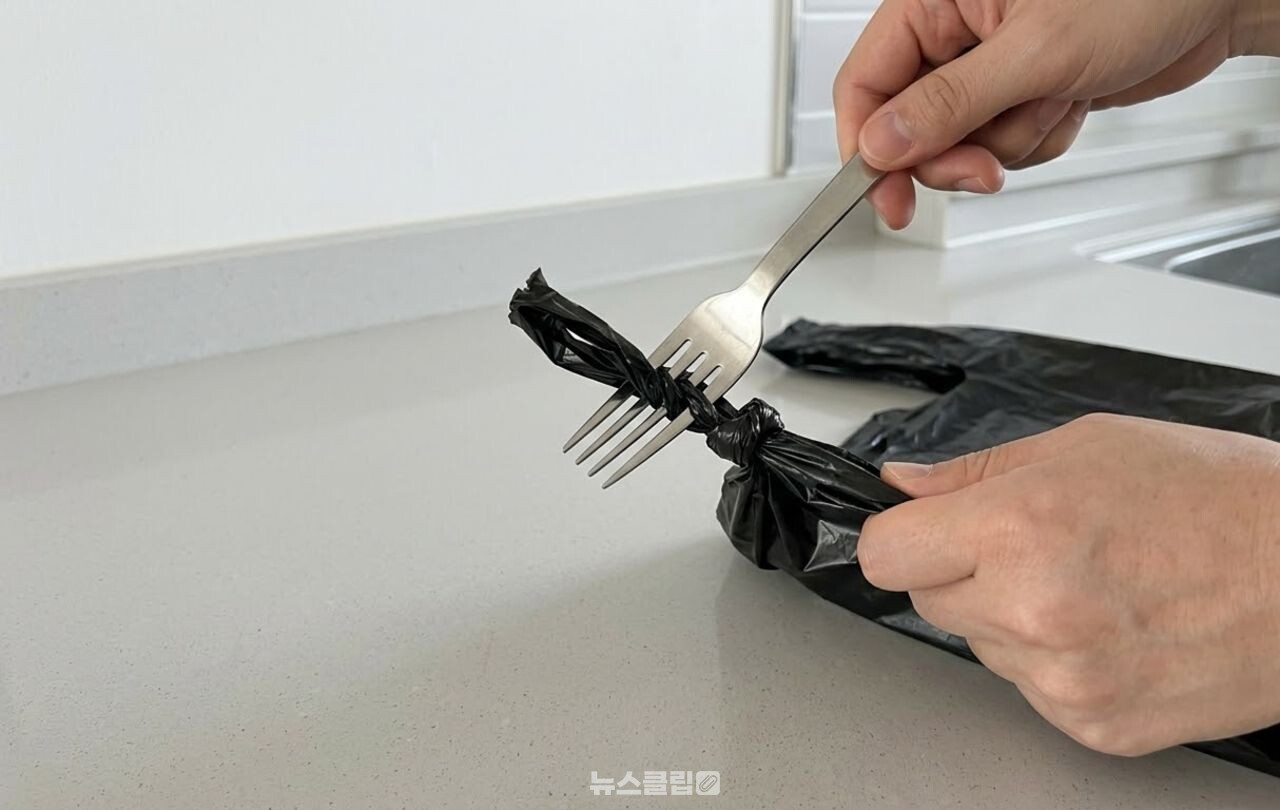 비닐봉지 매듭 풀기 / 기사 이해를 돕기 위한 AI 이미지