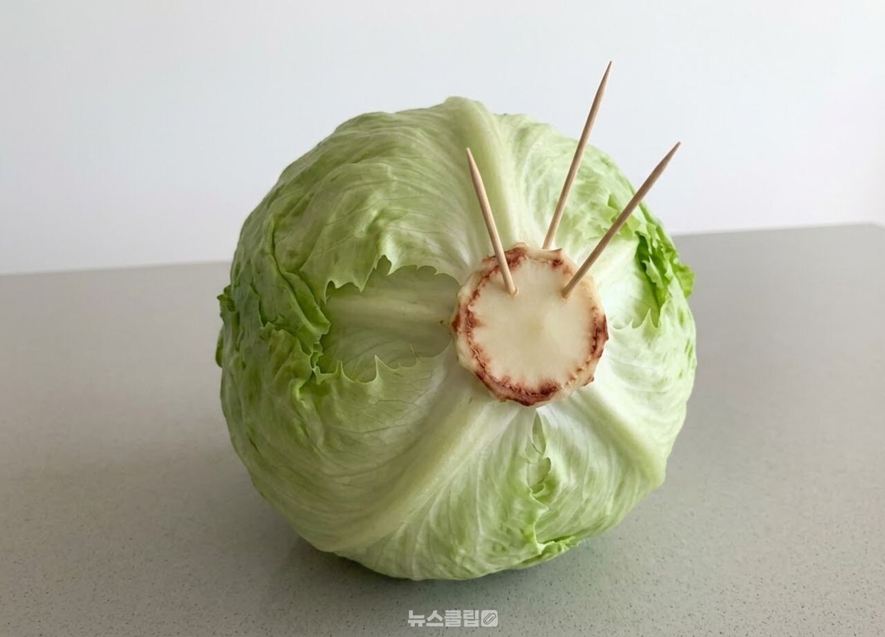 양상추 이쑤시개 보관법 / 기사 이해를 돕기 위한 AI 이미지