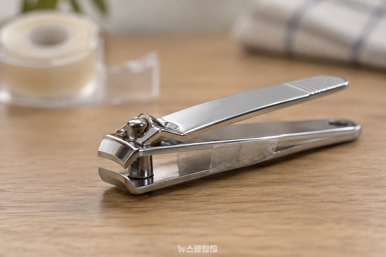 손톱깎이 옆면에 붙인 작은 투명 테이프 / 기사 이해를 돕기 위한 생성형 이미지