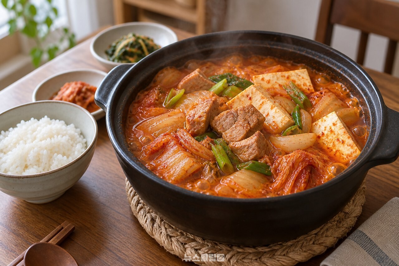 돼지고기와 김치, 두부를 넣고 끓인 김치찌개 / 기사 이해를 돕기 위한 생성형 이미지