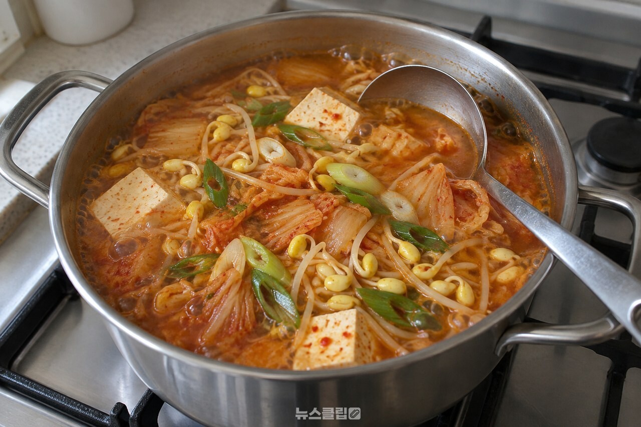 두부와 대파를 넣어 한 번 더 끓인 김칫국 / 기사 이해를 돕기 위한 생성형 이미지