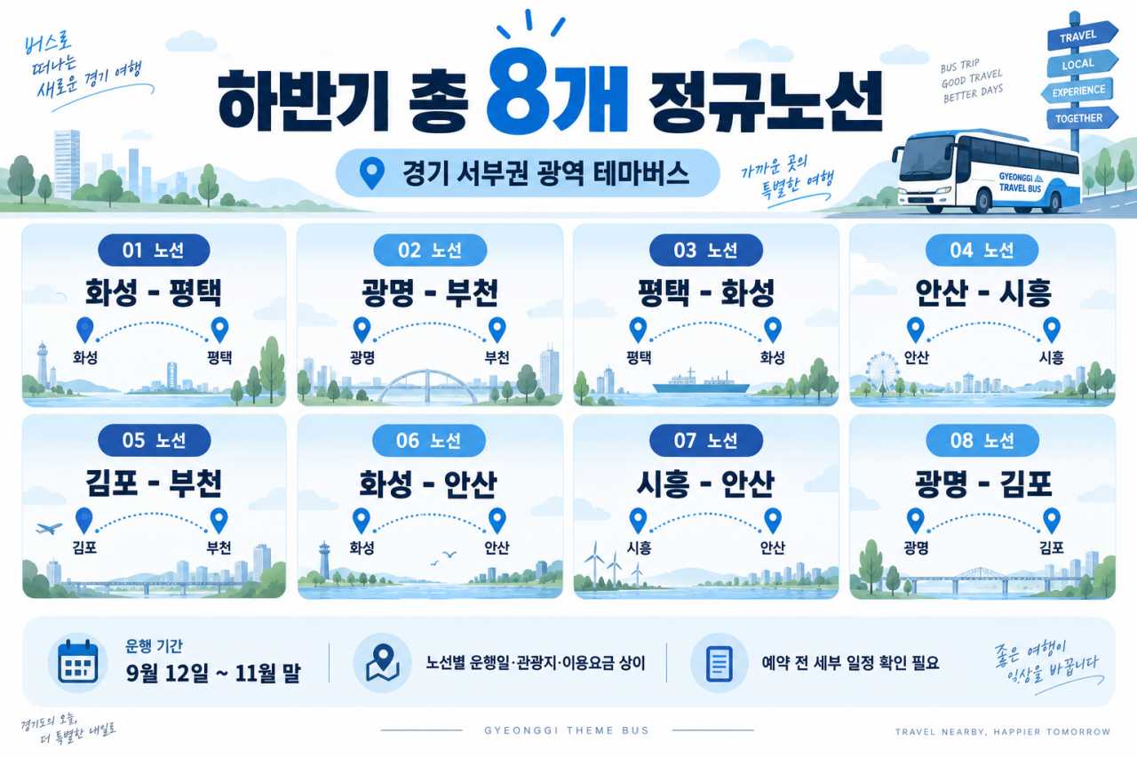 총 8개 정규노선
