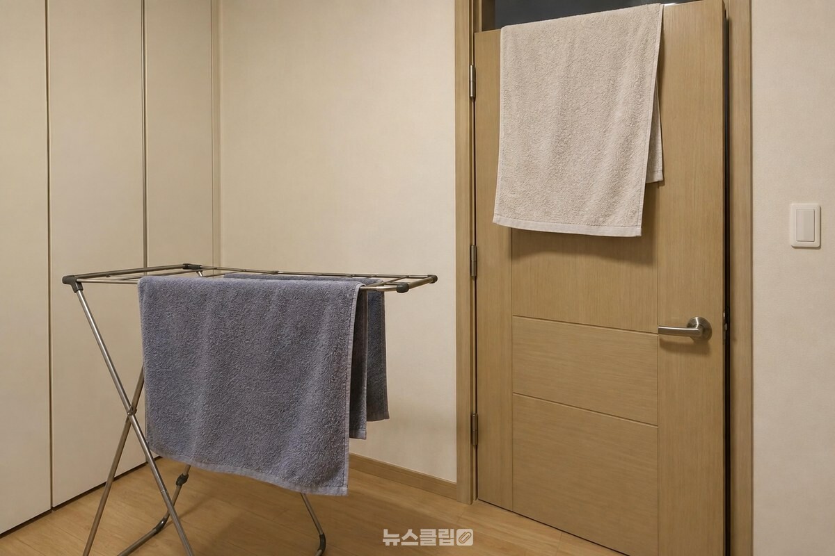 두 장을 겹치지 말고 따로 널어 앞뒤 면이 공기에 닿게 한다. / 기사 이해를 돕기 위한 생성형 이미지