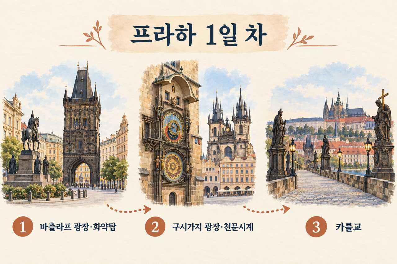 프라하 자유여행 1일 차 /  ⓒ인포매틱스뷰