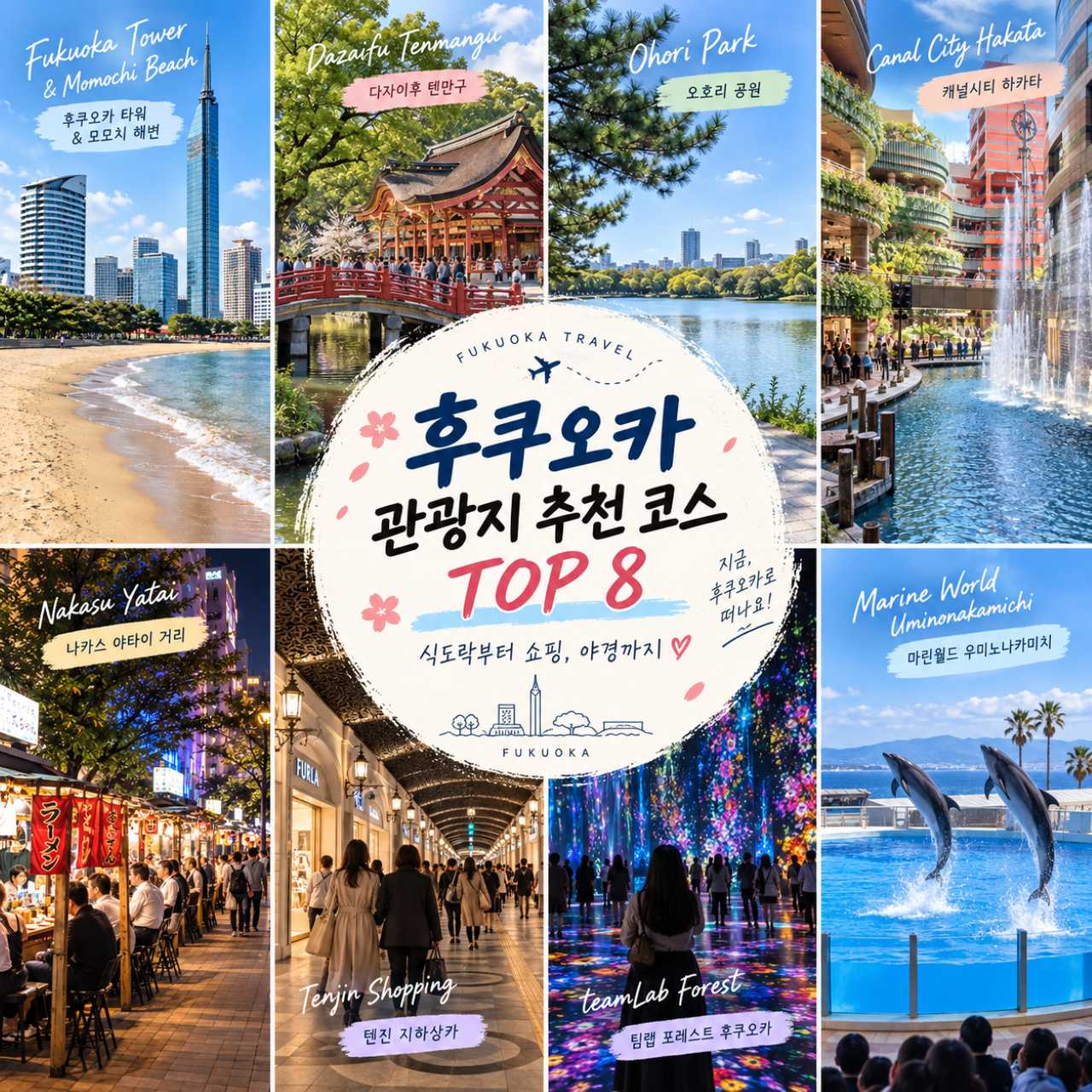 핵심 압축 후쿠오카 관광지 추천