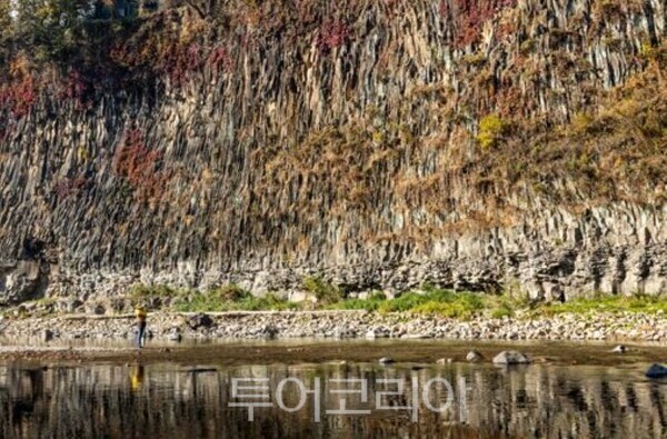 차찬천 주상절리/투어코리아뉴스 정명달 기자   사진=연천군
