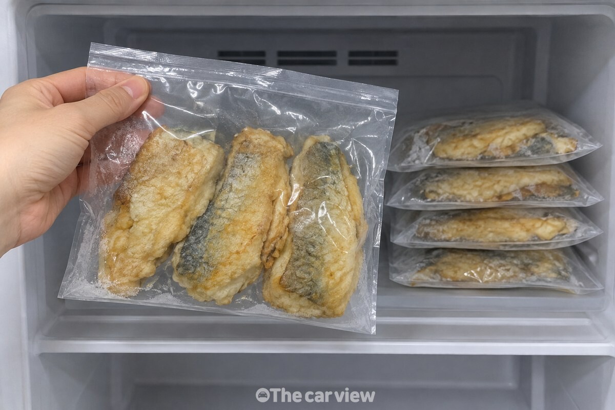 큰 봉지 대신 한 번 먹을 양만 꺼낼 수 있도록 나뉜 냉동 전이 냉동실에 보인다. / 기사 이해를 돕기 위한 생성형 이미지