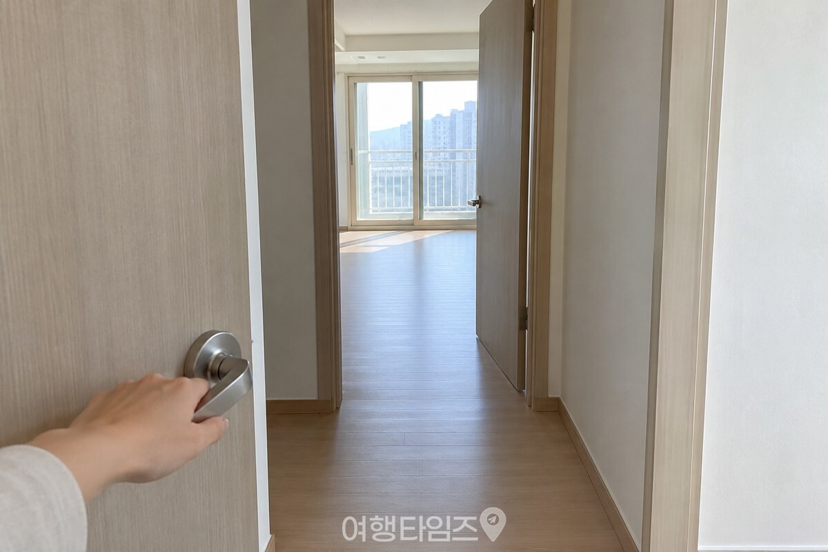 두 창 사이의 방문을 모두 열어 공기가 지나갈 길을 만든 모습. / 기사 이해를 돕기 위한 생성형 이미지