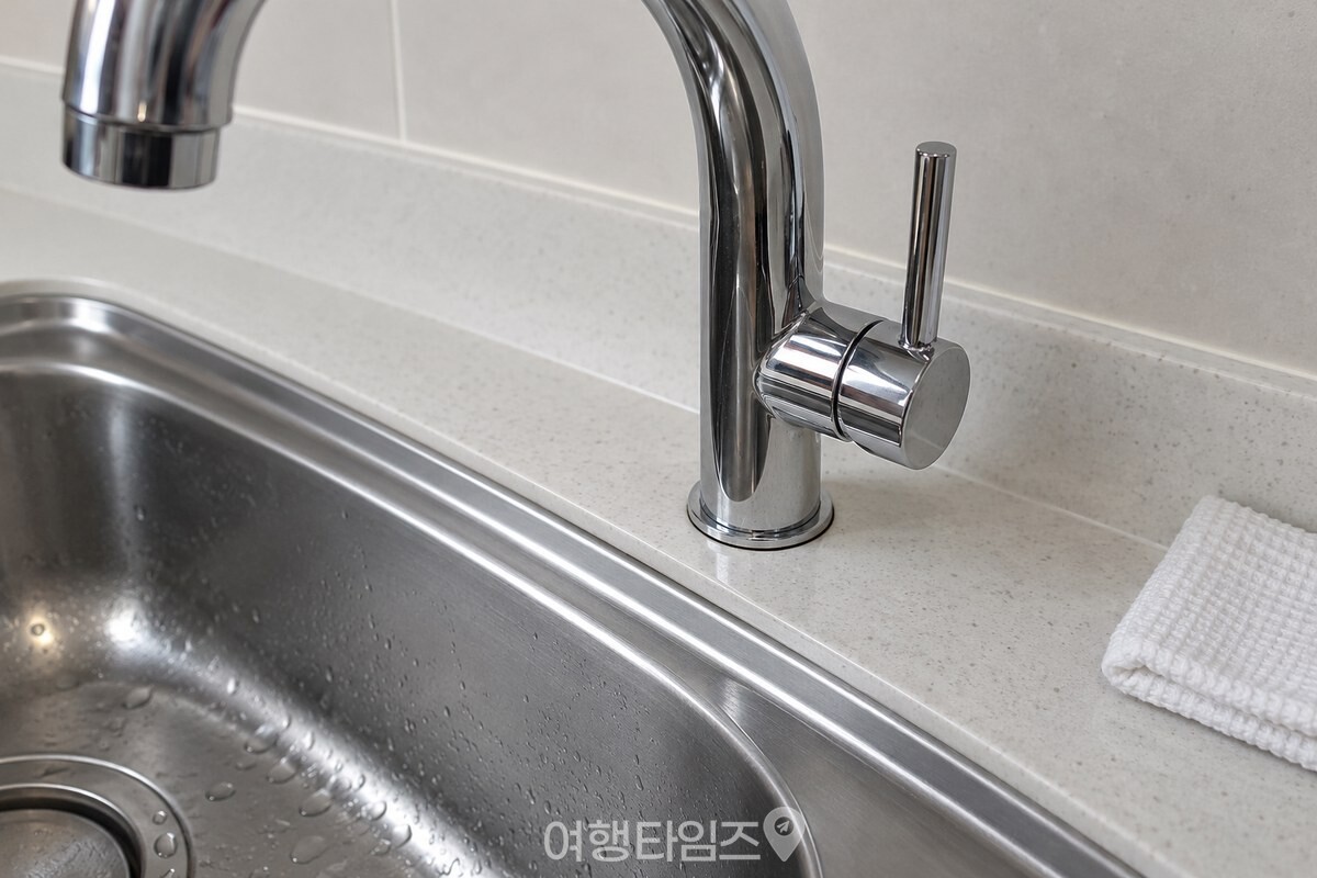 수도꼭지 이음새처럼 행주가 닿기 어려운 좁은 틈을 가까이에서 본 모습. / 기사 이해를 돕기 위한 생성형 이미지