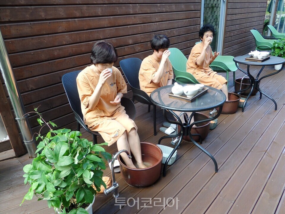 녹차족욕체험/사진=보성군