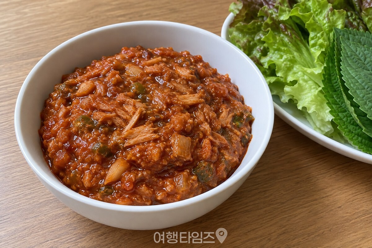 상추 곁에 담아 낸 부드러운 참치쌈장 / 기사 이해를 돕기 위한 생성형 이미지