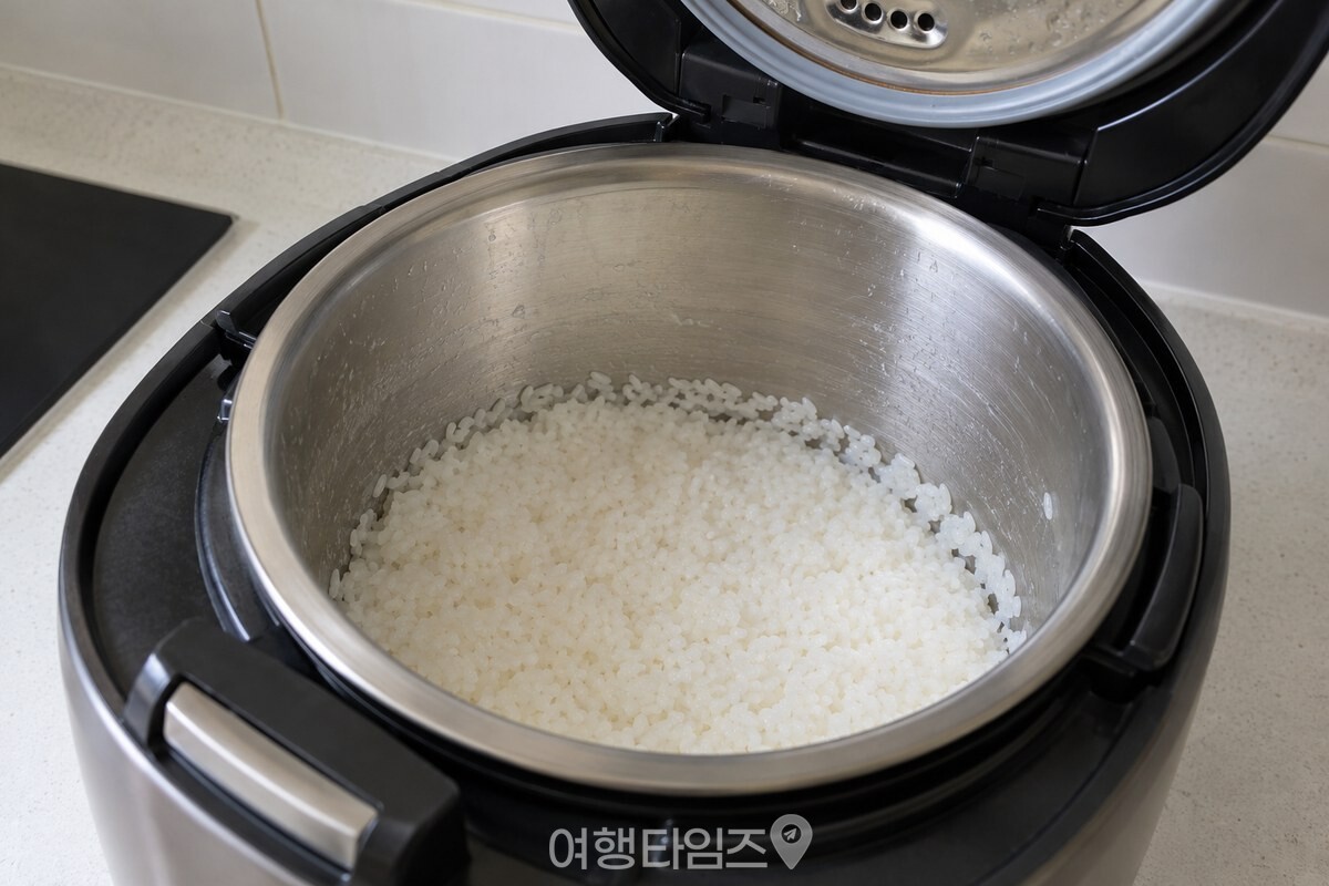 내솥 벽 가장자리에 얇게 남은 밥 / 기사 이해를 돕기 위한 생성형 이미지