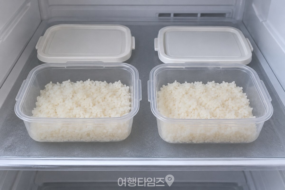 한 끼 분량 밥을 담은 밀폐용기 / 기사 이해를 돕기 위한 생성형 이미지