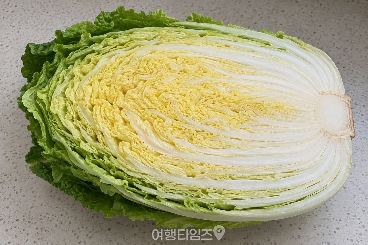 속잎이 촘촘히 겹친 배추 단면 / 기사 이해를 돕기 위한 생성형 이미지